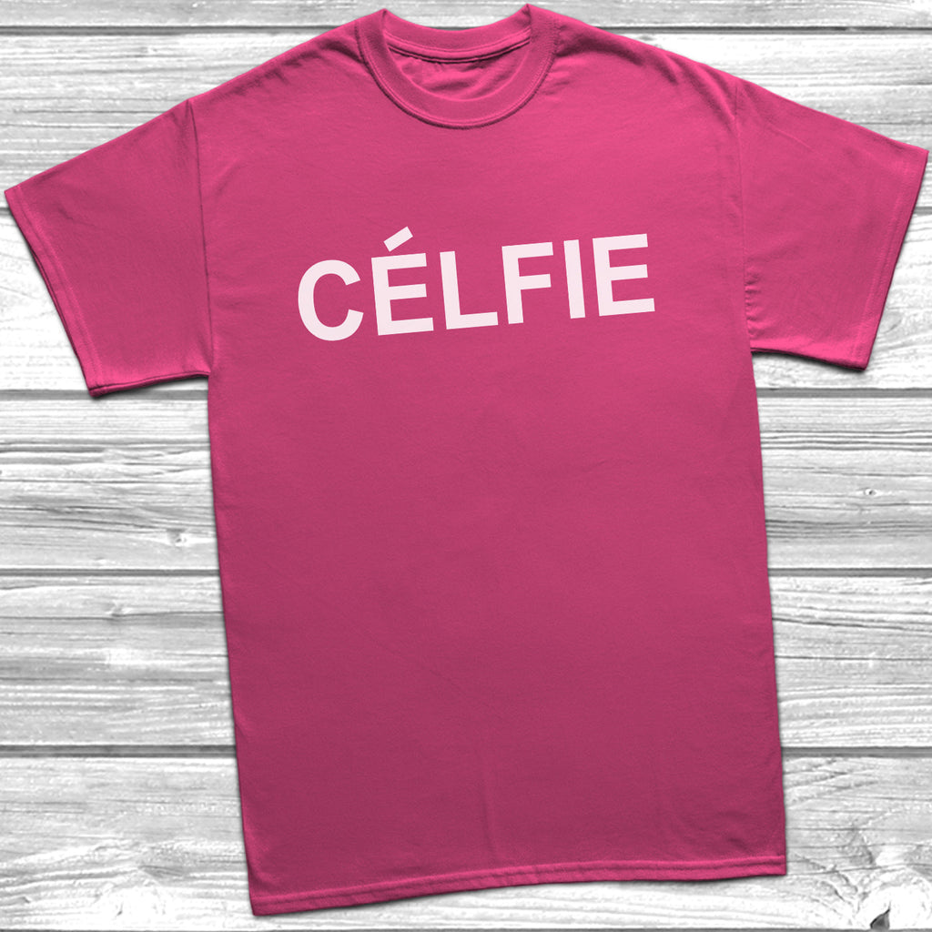 Get trendy with Celfie T-Shirt - T-Shirt available at DizzyKitten. Grab yours for £9.49 today!