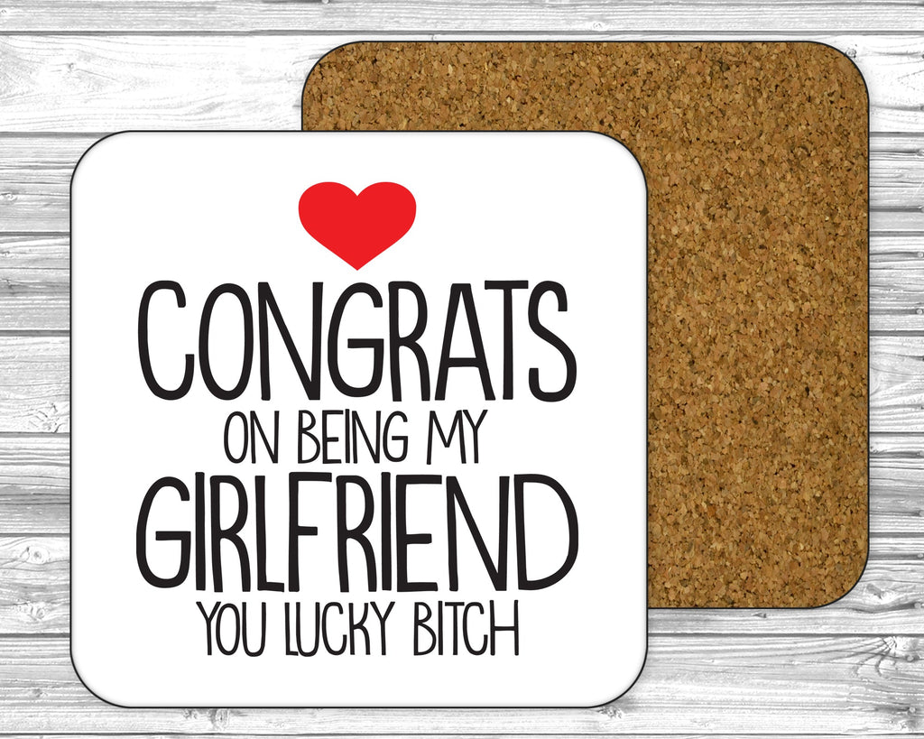 Get trendy with Congrats On Being My Girlfriend 11oz / 15oz Mug - Mug available at DizzyKitten. Grab yours for £4.49 today!