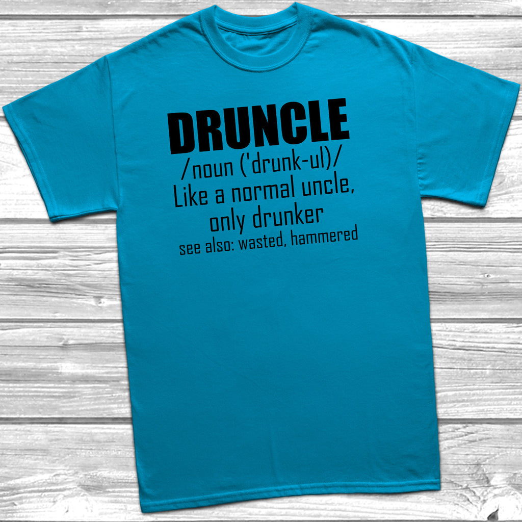 Get trendy with Druncle Noun T-Shirt - T-Shirt available at DizzyKitten. Grab yours for £10.45 today!