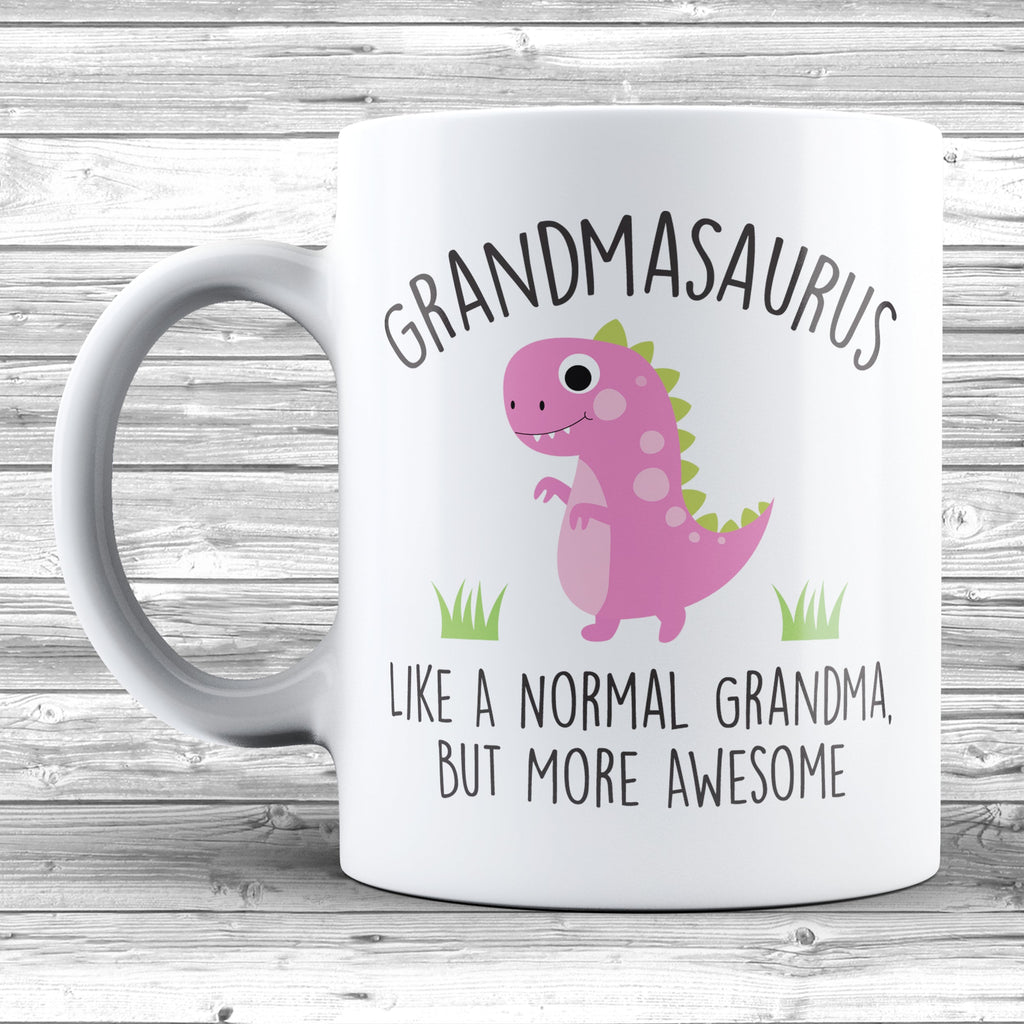 Get trendy with Grandmasaurus 11oz / 15oz Mug - Mug available at DizzyKitten. Grab yours for £4.49 today!