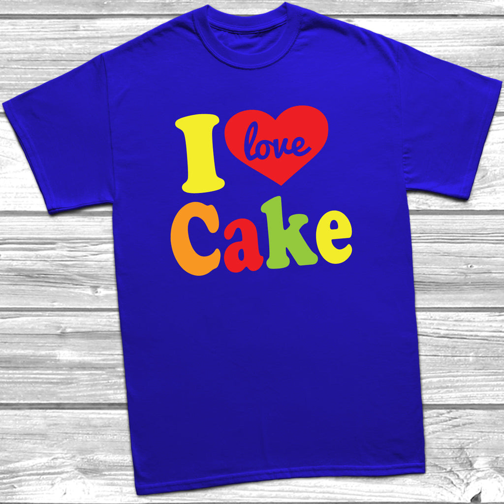 Get trendy with I Love Cake T-Shirt - T-Shirt available at DizzyKitten. Grab yours for £10.49 today!