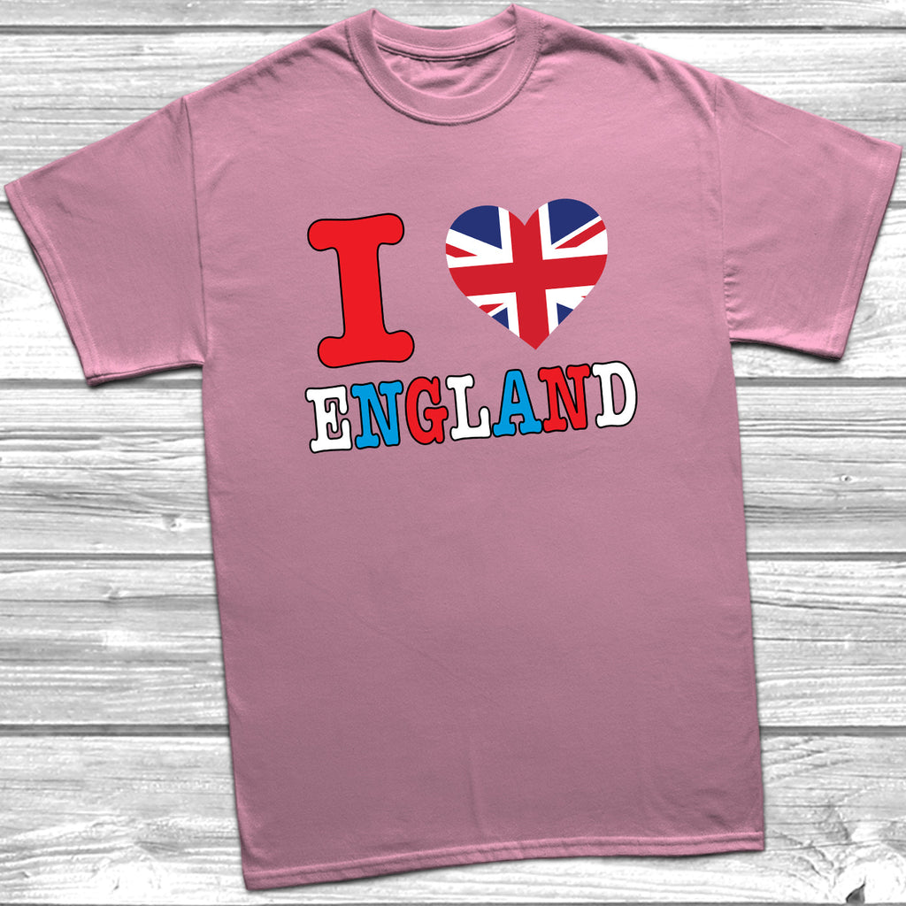 Get trendy with I Love England T-Shirt - T-Shirt available at DizzyKitten. Grab yours for £10.49 today!