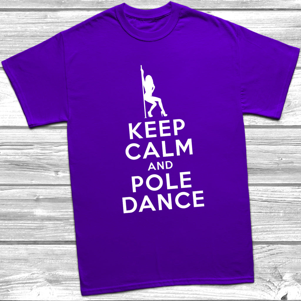 Get trendy with Keep Calm And Pole Dance T-Shirt - T-Shirt available at DizzyKitten. Grab yours for £10.49 today!