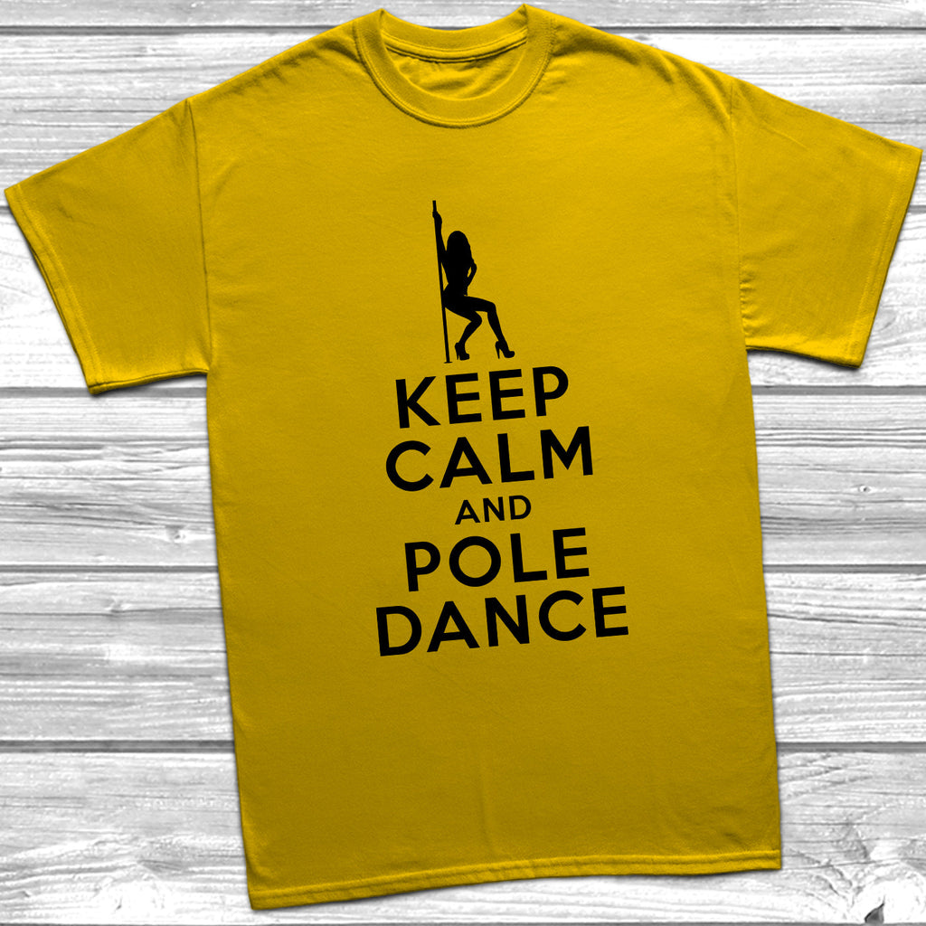 Get trendy with Keep Calm And Pole Dance T-Shirt - T-Shirt available at DizzyKitten. Grab yours for £10.49 today!