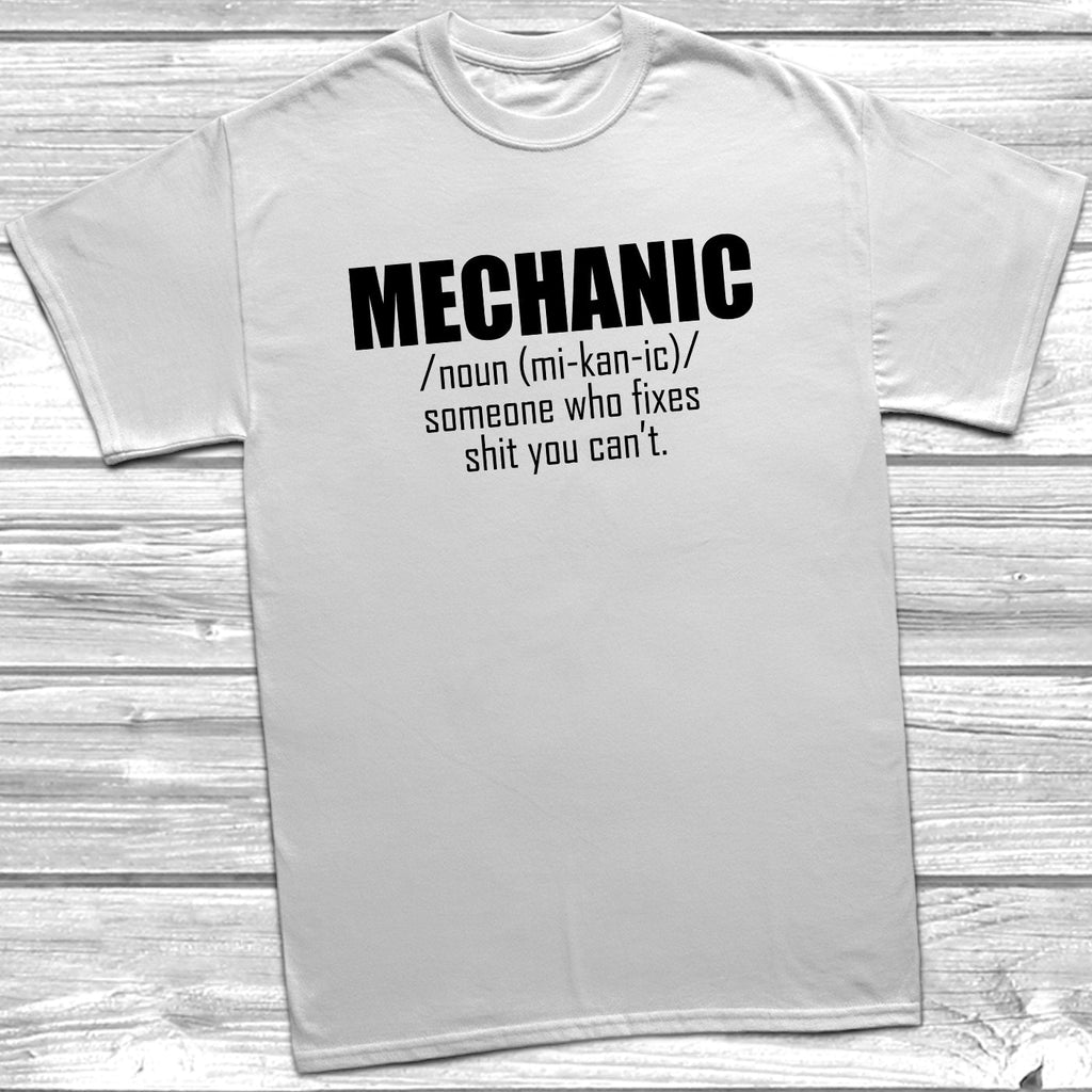 Get trendy with Mechanic Noun T-Shirt - T-Shirt available at DizzyKitten. Grab yours for £10.49 today!