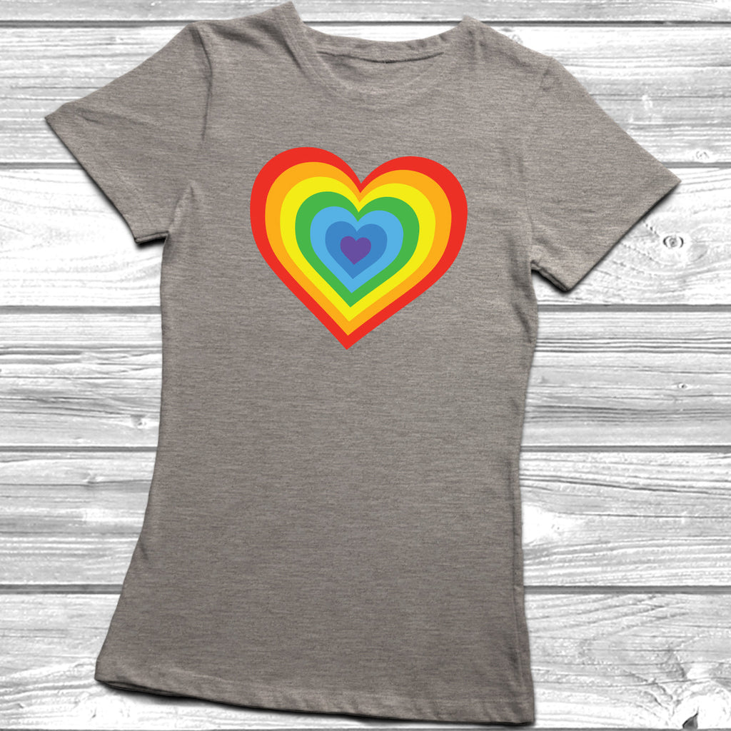 Get trendy with Multiple Heart Rainbow LGBT T-Shirt - T-Shirt available at DizzyKitten. Grab yours for £10.45 today!