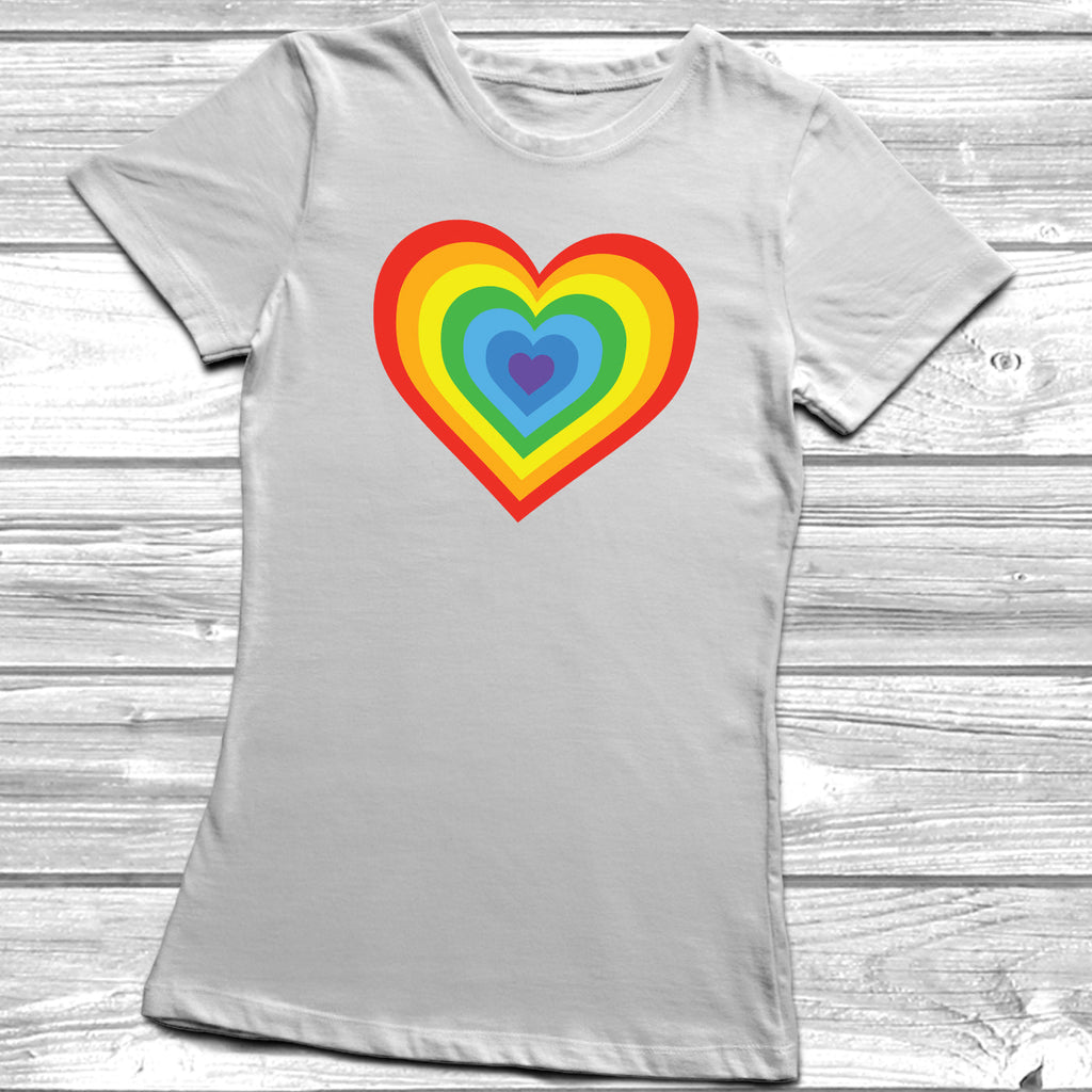 Get trendy with Multiple Heart Rainbow LGBT T-Shirt - T-Shirt available at DizzyKitten. Grab yours for £10.45 today!