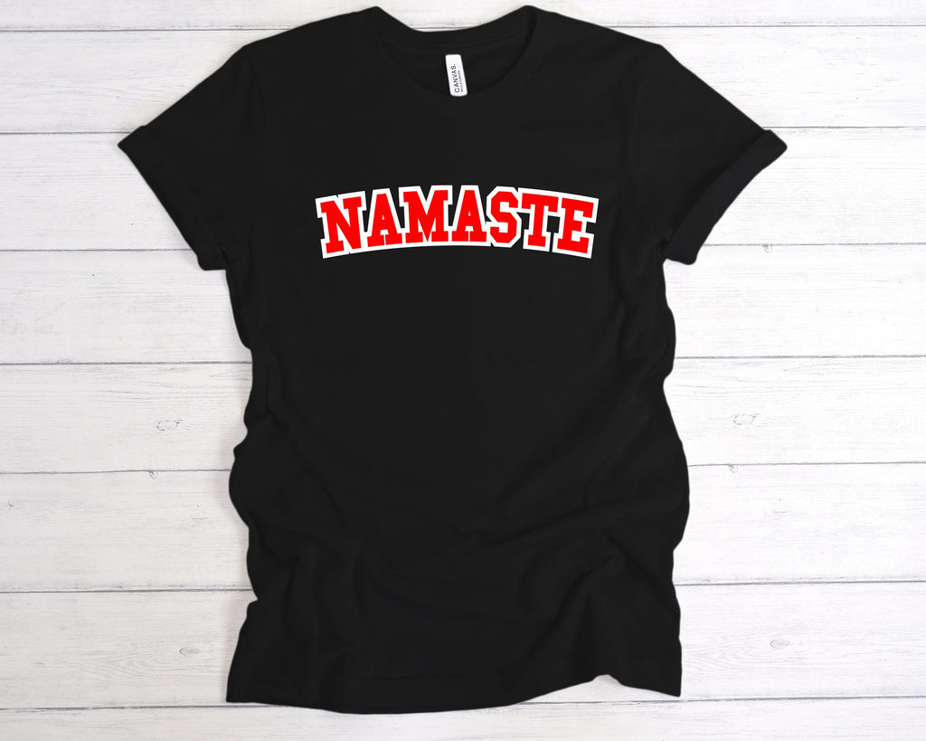 Get trendy with Namaste T-Shirt - T-Shirt available at DizzyKitten. Grab yours for £12.99 today!