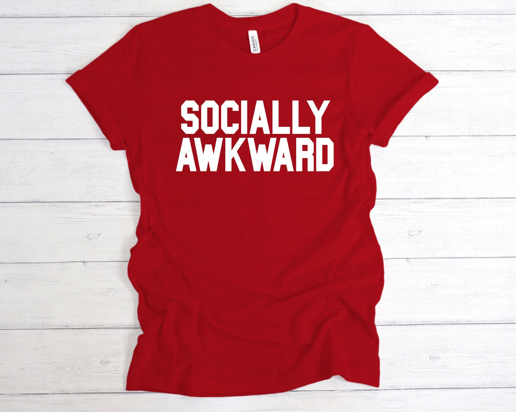 Get trendy with Socially Awkward T-Shirt - T-Shirt available at DizzyKitten. Grab yours for £12.99 today!