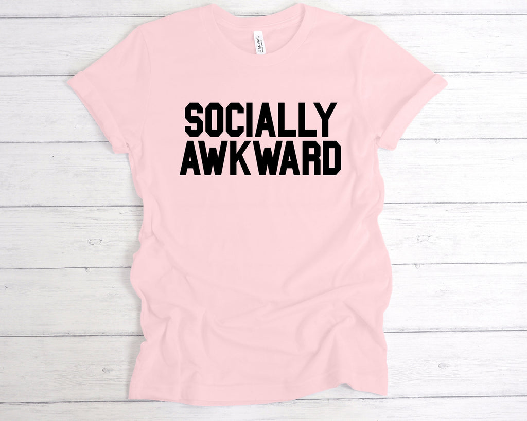 Get trendy with Socially Awkward T-Shirt - T-Shirt available at DizzyKitten. Grab yours for £12.99 today!