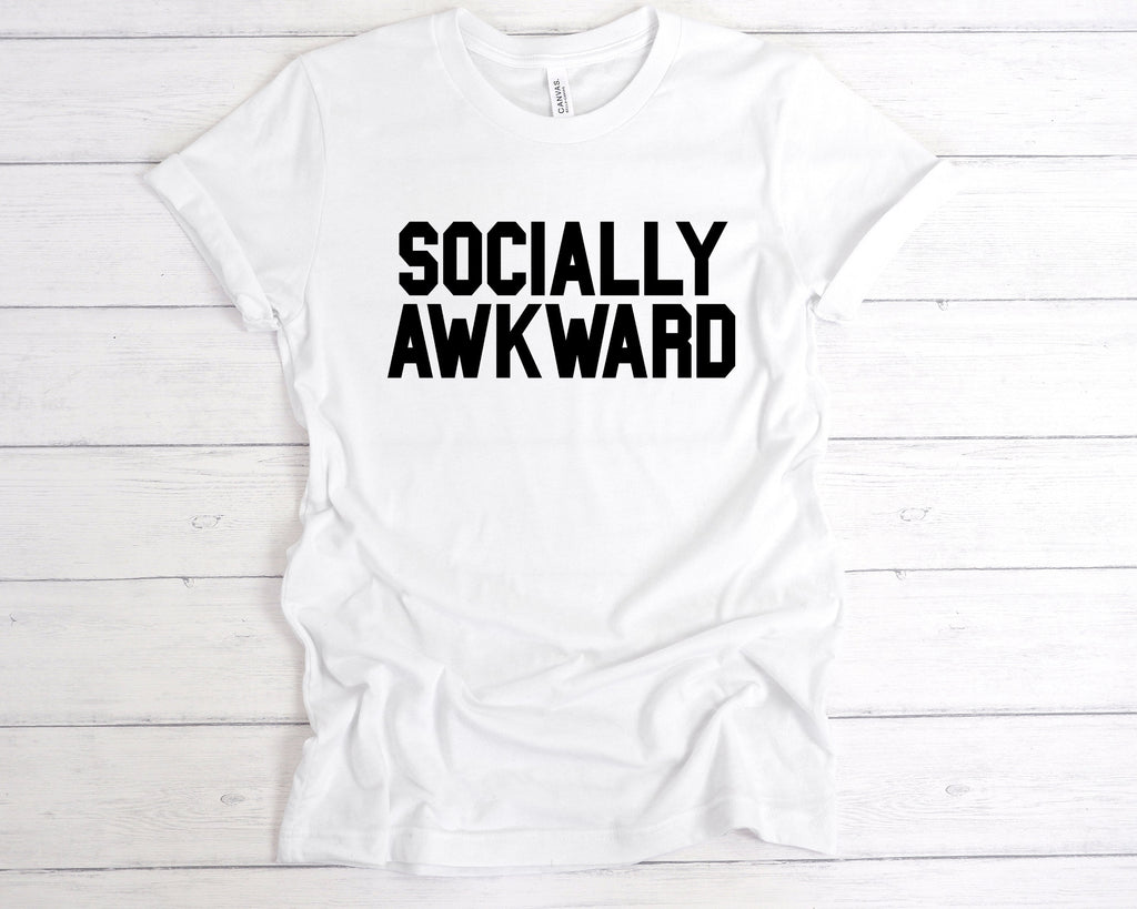 Get trendy with Socially Awkward T-Shirt - T-Shirt available at DizzyKitten. Grab yours for £12.99 today!