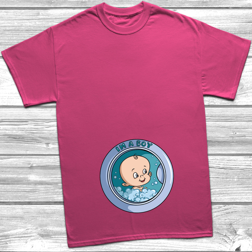 Get trendy with Washing Machine I'm A Boy T-Shirt - T-Shirt available at DizzyKitten. Grab yours for £10.49 today!