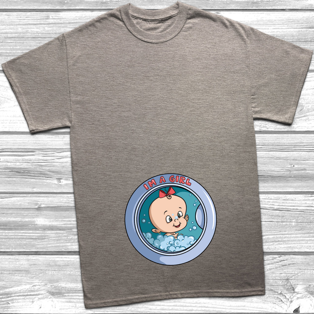 Get trendy with Washing Machine I'm A Girl T-Shirt - T-Shirt available at DizzyKitten. Grab yours for £10.49 today!