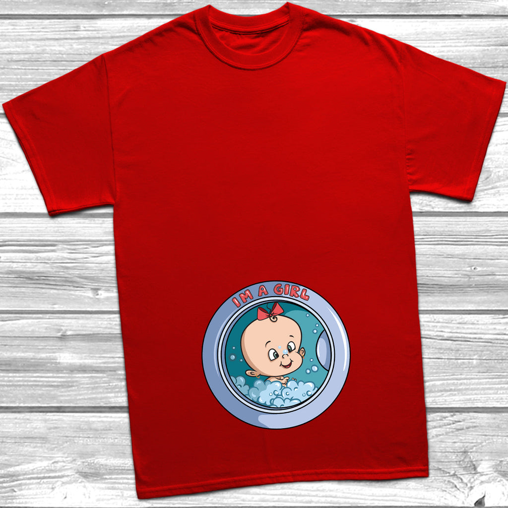 Get trendy with Washing Machine I'm A Girl T-Shirt - T-Shirt available at DizzyKitten. Grab yours for £10.49 today!