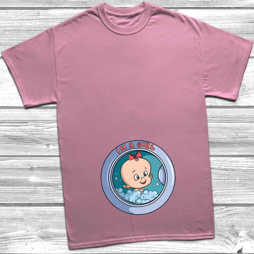 Get trendy with Washing Machine I'm A Girl T-Shirt - T-Shirt available at DizzyKitten. Grab yours for £10.49 today!