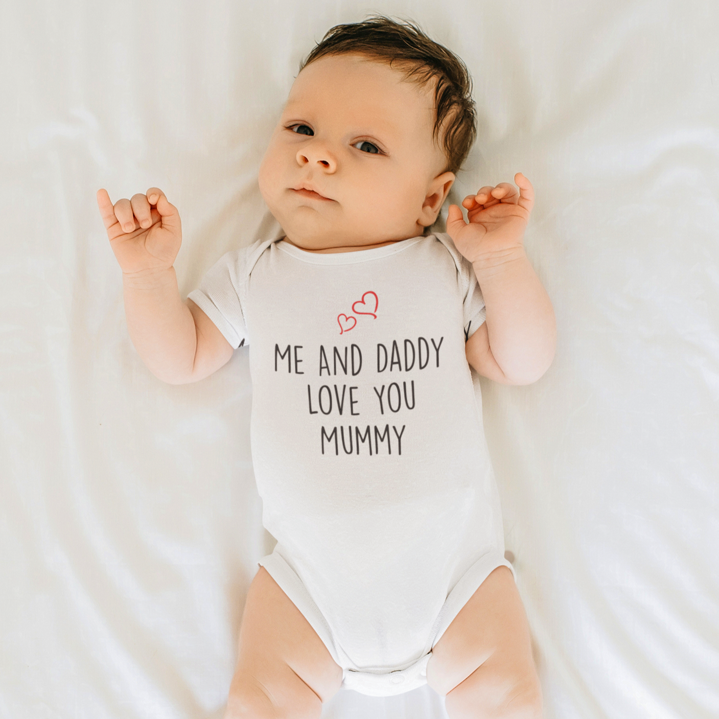 I love my mummy hot sale and daddy baby grow